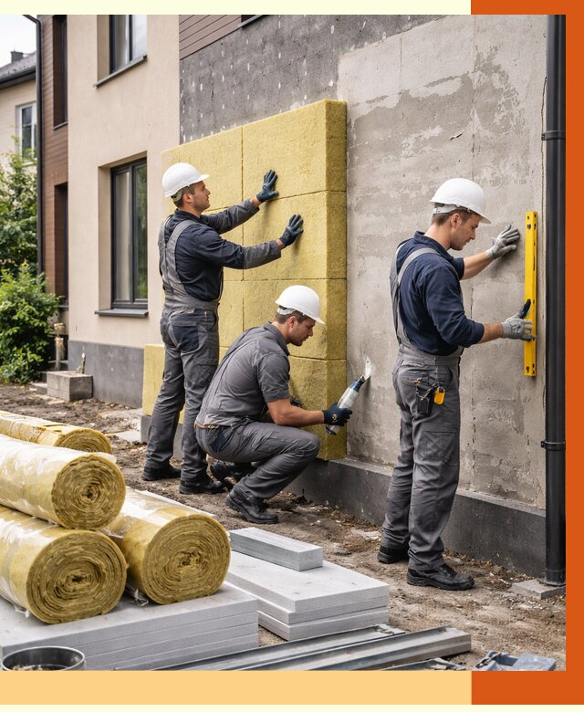 Утепление таунхауса в Нерюнгри от 7819 руб/м2 — комплекс под ключ | ТепломастерНрю