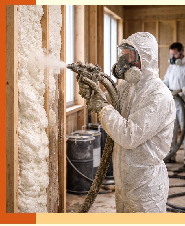 Утепление каркасного дома пенополиуретаном в Нерюнгри