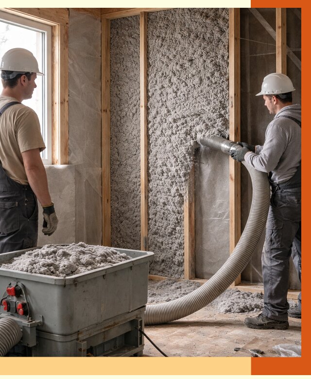 Утепление каркасного дома эковатой в Нерюнгри от 1955 руб. | ТепломастерНрю