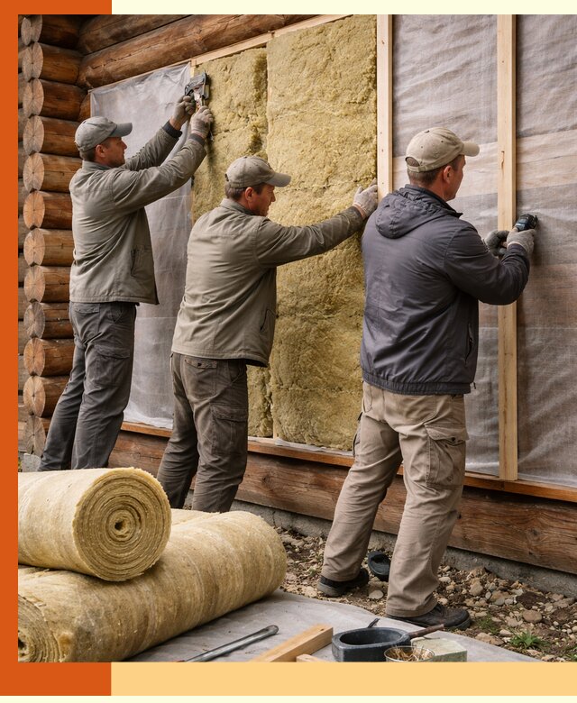 Утепление деревянного дома в Нерюнгри эффективными технологиями