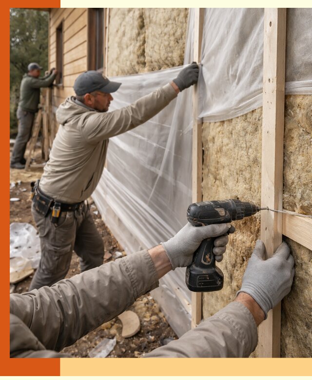 Утепление дома из бруса в Нерюнгри качественно и долговечно