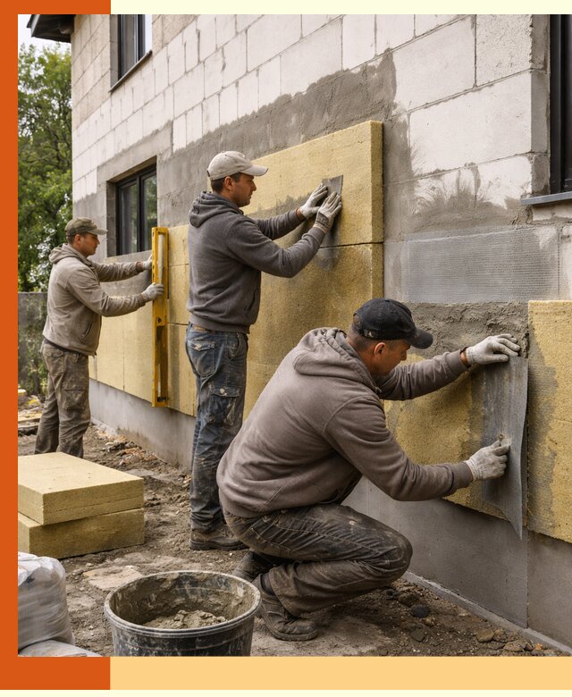 Утепление дома из газобетона в Нерюнгри качественно и долговечно