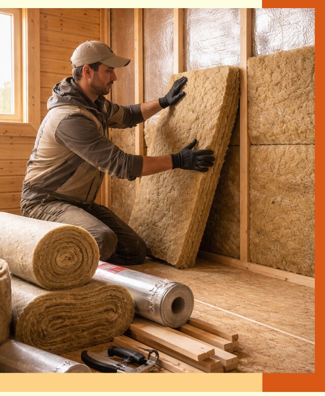 Утепление бани в Нерюнгри под ключ от 4887 руб./м2 — утеплить потолок, пол и стены | ТепломастерНрю