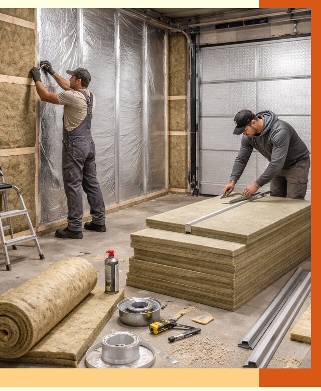 Утепление гаража в Нерюнгри от 4887 руб/м2 — комплексное утепление ворот и стен | ТепломастерНрю