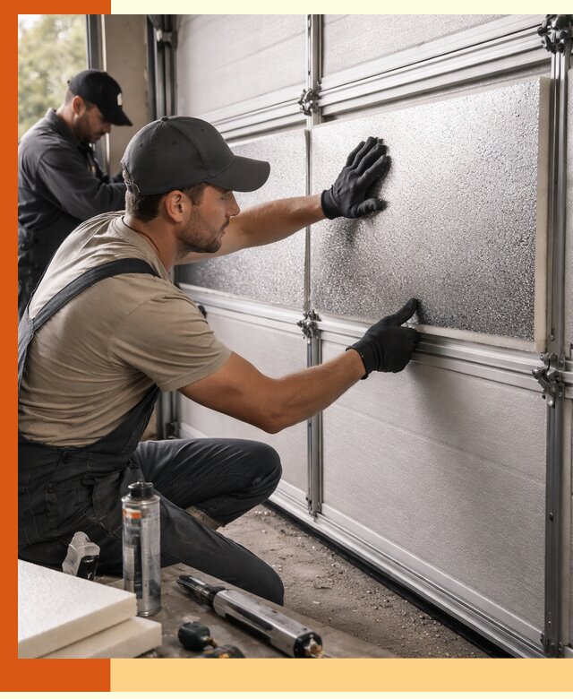 Утепление гаражных ворот в Нерюнгри качественно и надежно