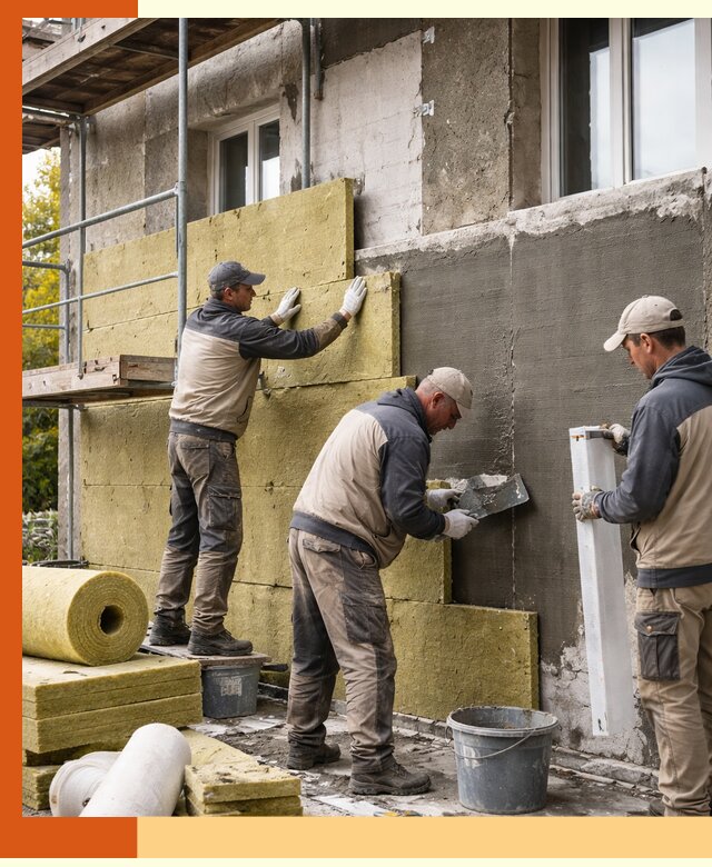 Утепление фасада зданий и домов в Нерюнгри