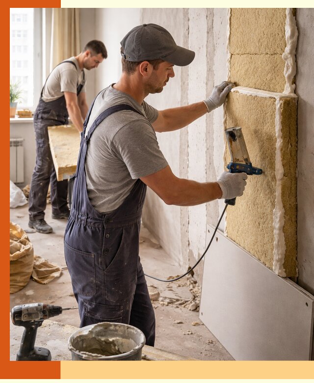 Утепление стен изнутри в Нерюнгри — качественно и эффективно