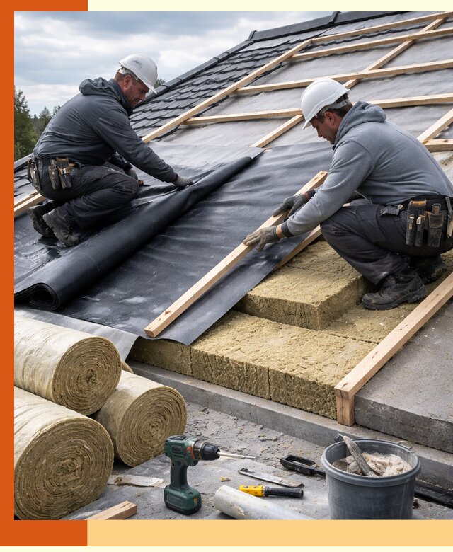 Утепление крыши снаружи в Нерюнгри: профессиональная теплоизоляция