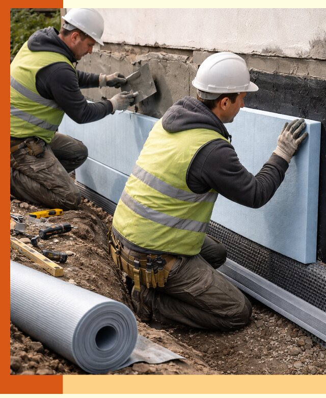 Утепление фундамента снаружи в Нерюнгри — профессиональная теплоизоляция