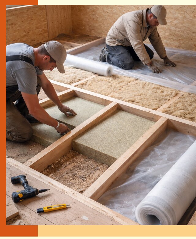 Профессиональное утепление деревянного пола в Нерюнгри