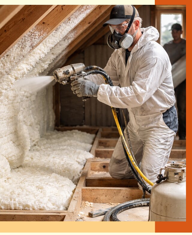 Утепление чердака ППУ в Нерюнгри от 9361 руб./м2 — услуга под ключ | ТепломастерНрю