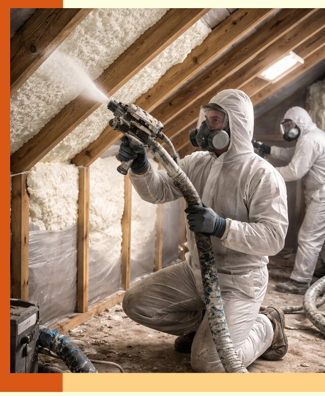 Утепление чердака пенополиуретаном (ППУ) в Нерюнгри