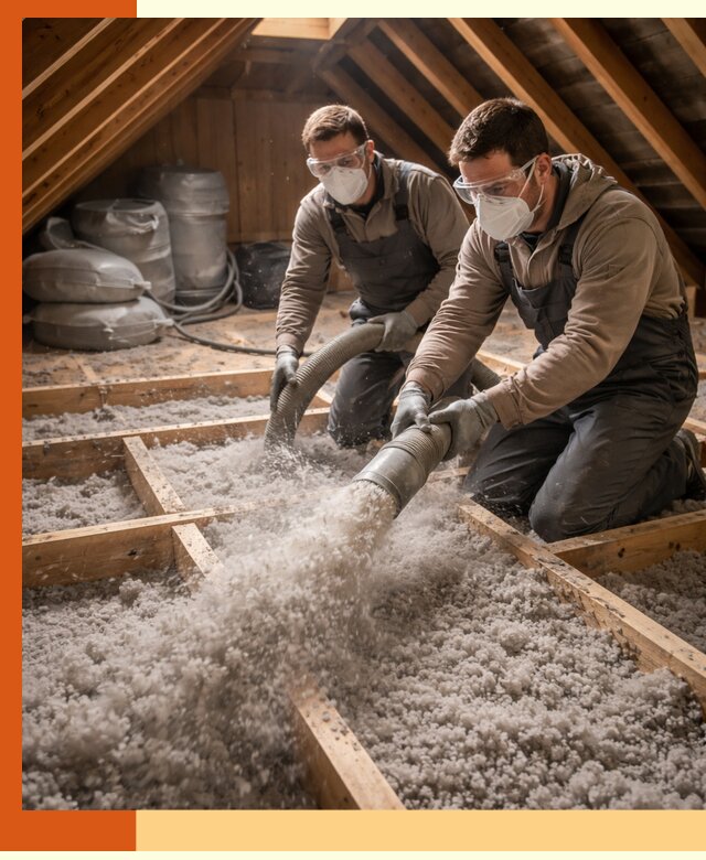 Утепление чердака эковатой в Нерюнгри — быстро и надёжно