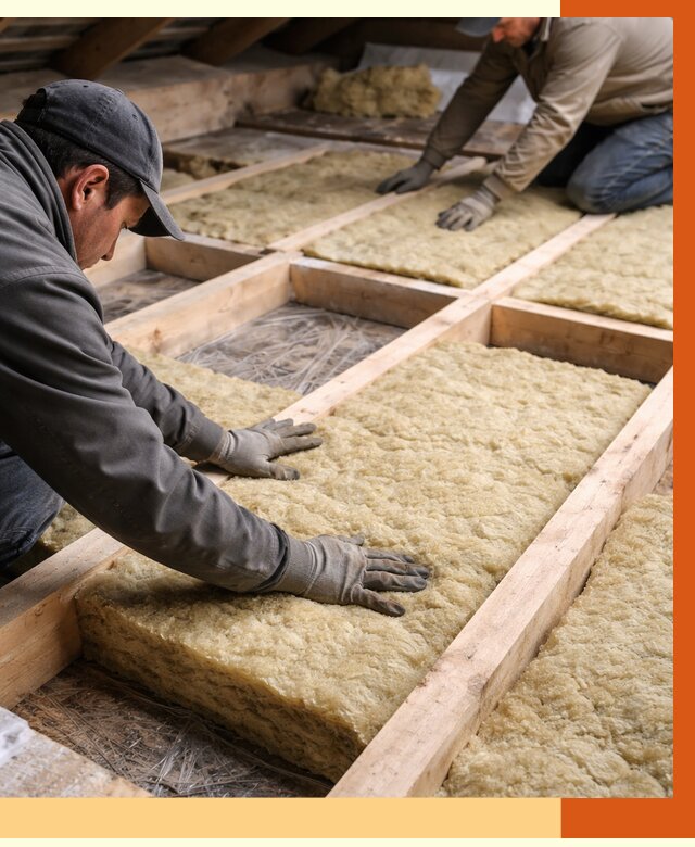 Утепление чердака минватой в Нерюнгри от 3801 руб/м2 под ключ | ТепломастерНрю