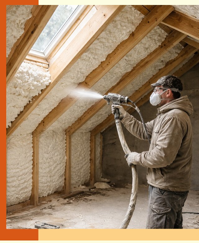 Утепление мансарды ППУ в Нерюнгри быстро и надежно