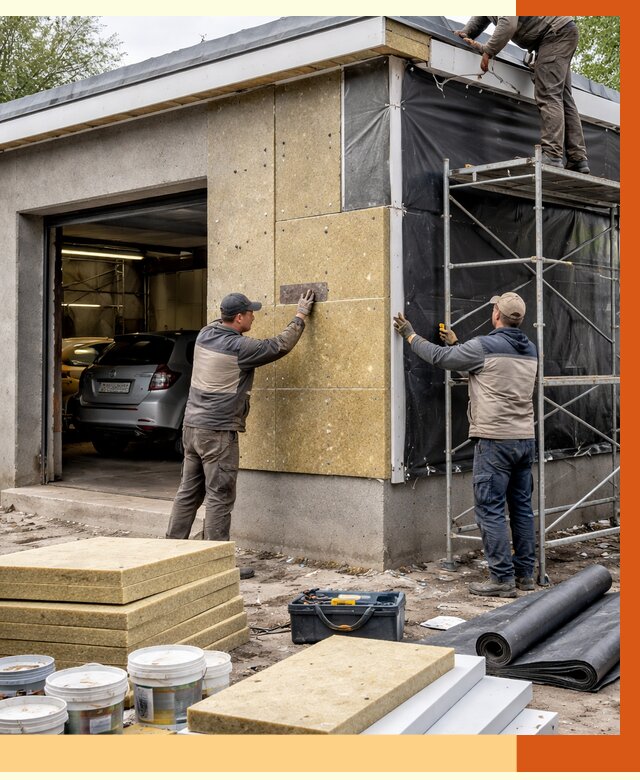 Утепление автосервиса в Нерюнгри ппу, пеноизоляция, от 15747 руб/м2 — ТепломастерНрю