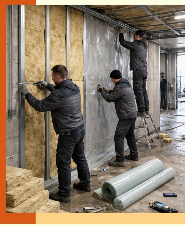 Профессиональное утепление автомойки в Нерюнгри для любого типа помещений