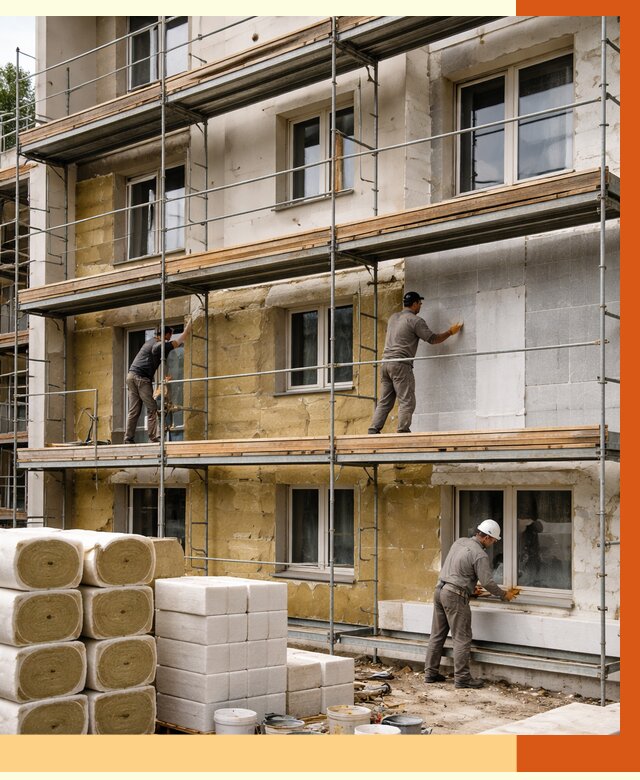 Утепление гостиницы в Нерюнгри от 7819 руб./м2 — комплексно, ППУ, под ключ | ТепломастерНрю