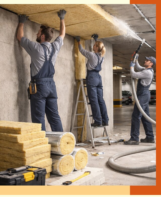 Утепление паркинга в Нерюнгри от 7385 руб./м2 — работы под ключ | ТепломастерНрю