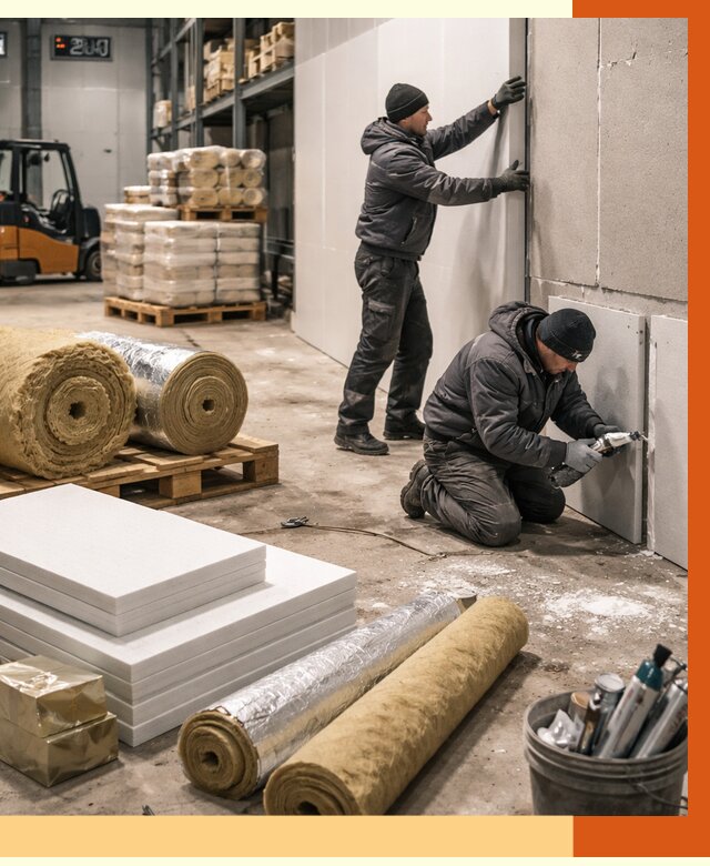 Утепление холодного склада в Нерюнгри от 9231 руб/м2 — комплексное под ключ | ТепломастерНрю