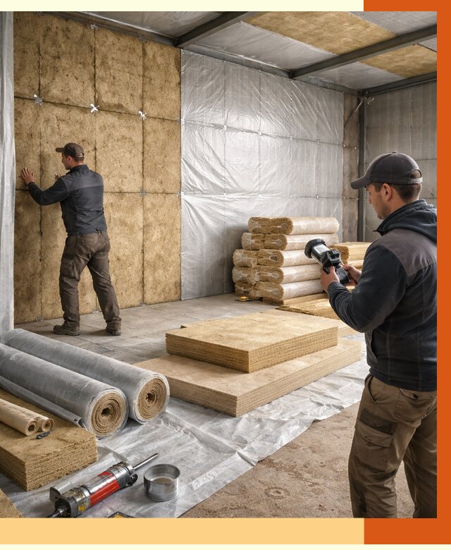 Утепление теплого склада в Нерюнгри под ключ от 12489 руб/м² | ТепломастерНрю