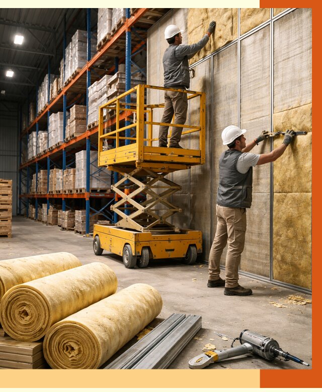 Утепление торгового склада в Нерюнгри от 3475 руб/м2 — комплексно и под ключ | ТепломастерНрю