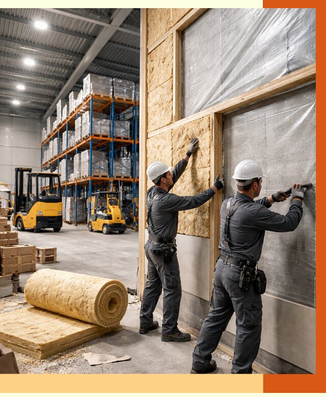 Утепление склада с техникой в Нерюнгри от 4561 руб./м2 — комплексно под ключ | ТепломастерНрю