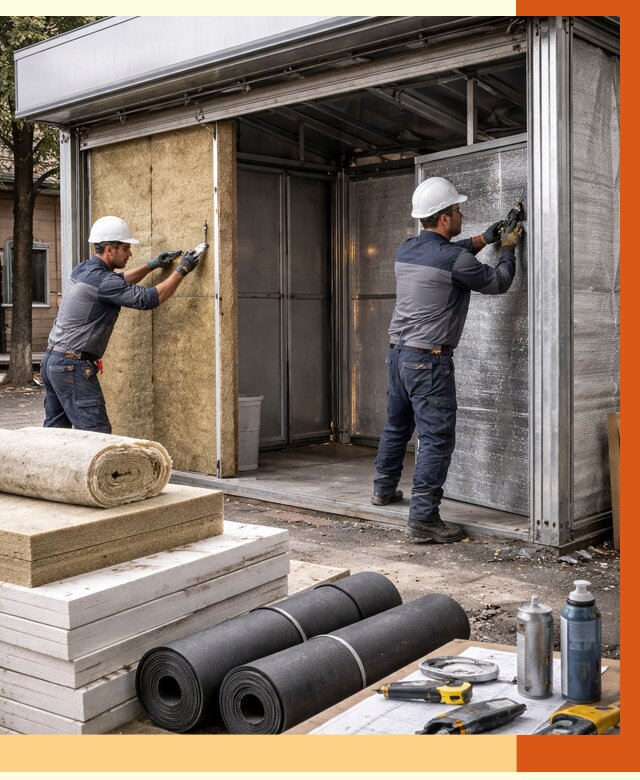 Утепление павильона шаурма в Нерюнгри под ключ от 1303 руб. за м² | ТепломастерНрю