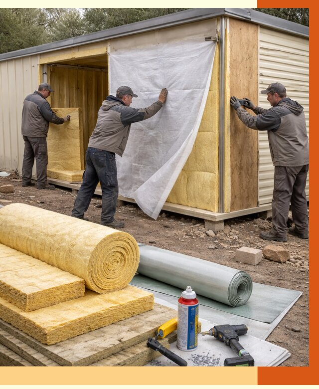 Утепление строительной бытовки в Нерюнгри от 13575 руб. под ключ | ТепломастерНрю