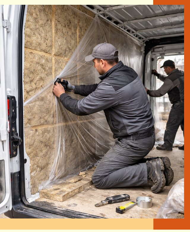 Утепление фургона в Нерюнгри от 17919 руб/м2 — утепление фургона ППУ и кузова | ТепломастерНрю