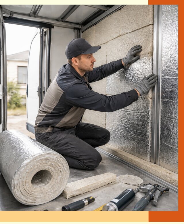 Утепление фургона рефрижератора в Нерюнгри от 13575 руб./м² под ключ | ТепломастерНрю