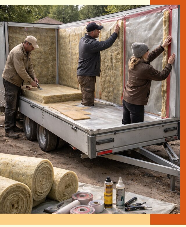 Утепление прицепа в Нерюнгри под ключ от 13575 руб. — комплекс от ТепломастерНрю