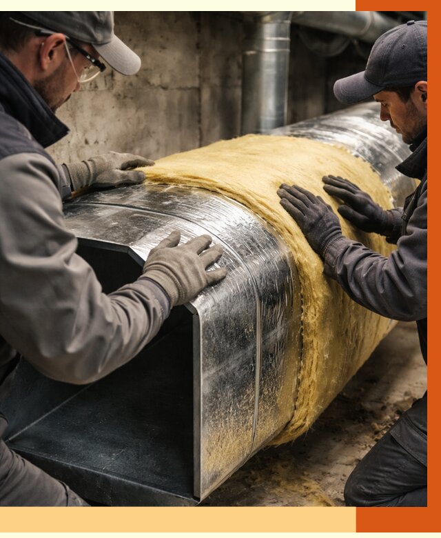 Утепление воздуховодов в Нерюнгри от 4561 руб. — теплоизоляция вентиляции | ТепломастерНрю