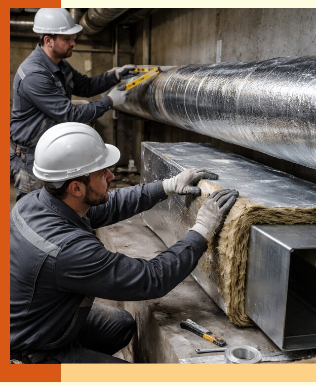 Профессиональное утепление воздуховодов и теплоизоляция в Нерюнгри