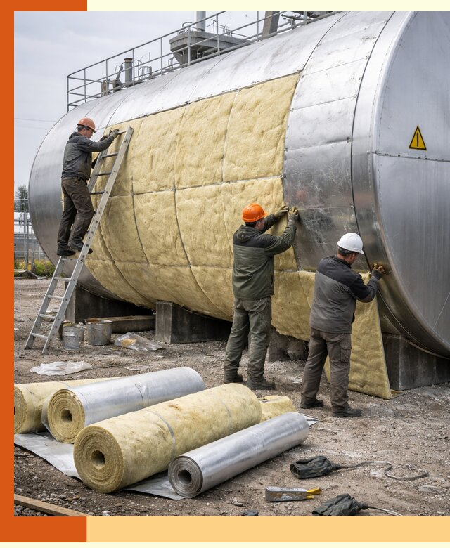 Утепление резервуаров с топливом в Нерюнгри надежно и экономично