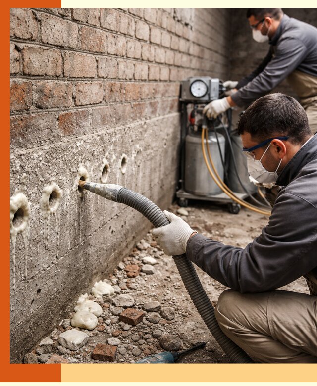 Заполнение колодцевой кладки ППУ в Нерюнгри быстро и герметично