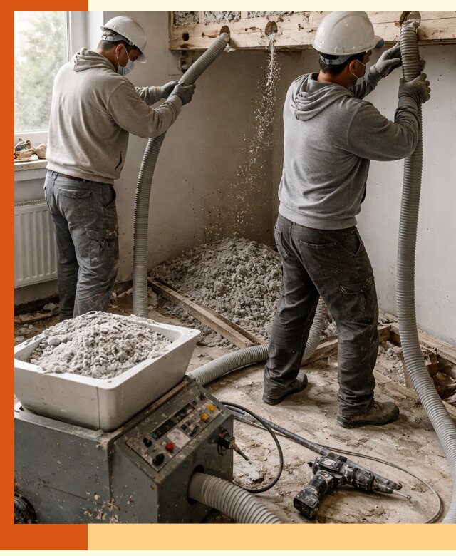 Заполнение пустот перекрытий пеной и наполнителями в Нерюнгри