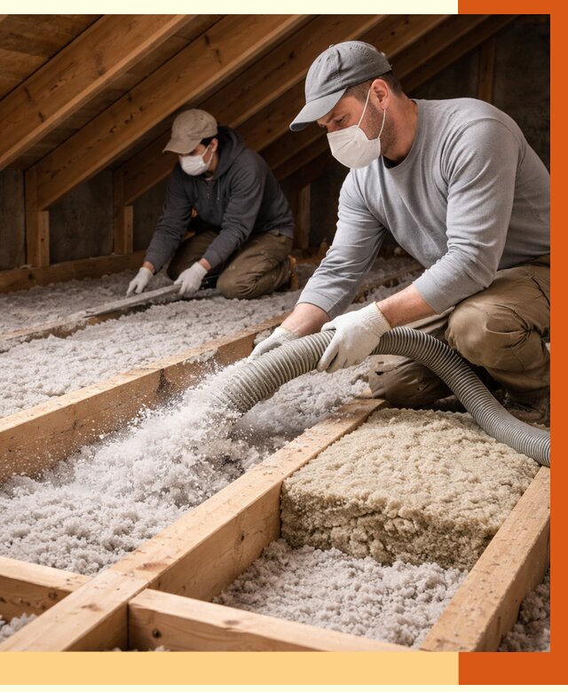 Заполнение полостей чердачного перекрытия в Нерюнгри от 4887 руб. | ТепломастерНрю