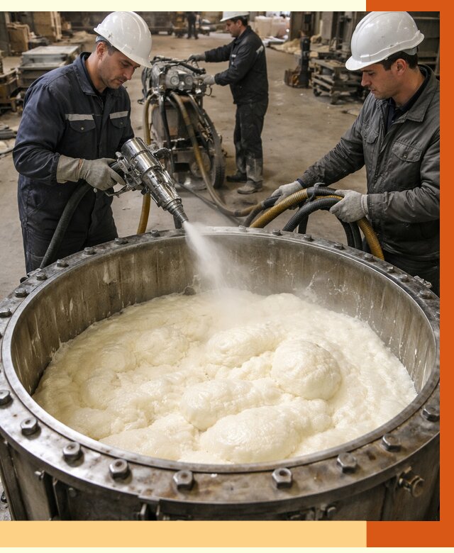 Заливка ППУ в емкости в Нерюнгри от 7874 руб. — утепление емкости под ключ | ТепломастерНрю