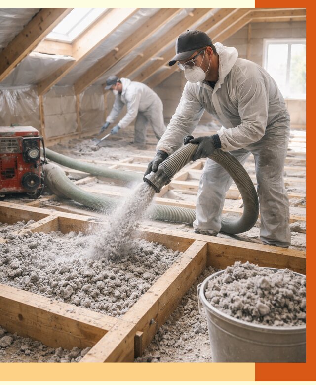 Утепление эковатой в Нерюнгри от 3204 руб./м2 — монтаж и задувка | ТепломастерНрю