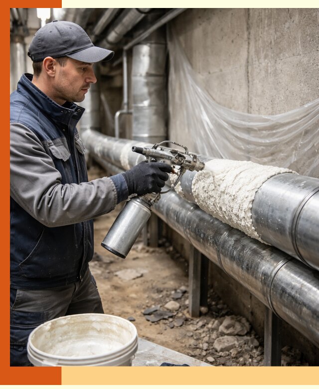 Утепление труб жидкой теплоизоляцией в Нерюнгри