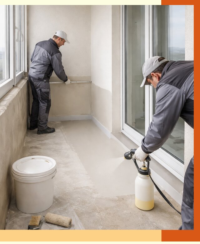 Утепление балкона жидкой теплоизоляцией в Нерюнгри от 6245 руб./м2 | ТепломастерНрю