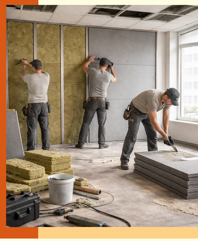 Профессиональная шумоизоляция офисов в Нерюнгри для комфорта сотрудников