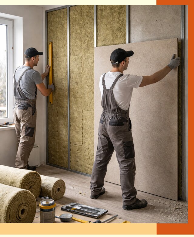 Шумоизоляция стен в Нерюнгри от 4887 руб/м2 — звукоизоляция стен под ключ | ТепломастерНрю