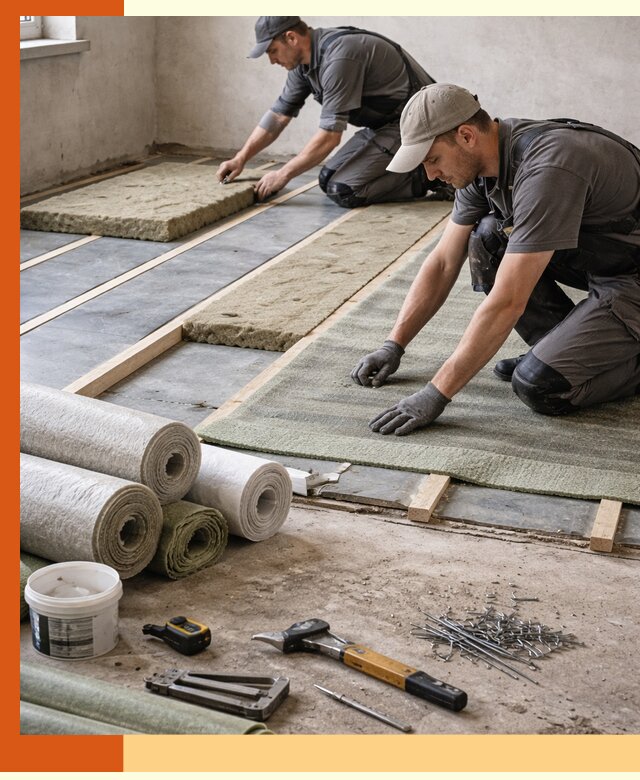 Шумоизоляция пола в Нерюнгри — профессиональная звукоизоляция помещений