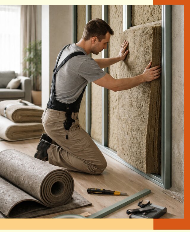 Шумоизоляция перегородок в Нерюнгри от 1792 руб. за м2 — ТепломастерНрю