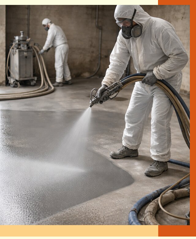 Гидроизоляция полимочевиной в Нерюнгри от 9231 руб/м² — напыление полимерной гидроизоляции | ТепломастерНрю