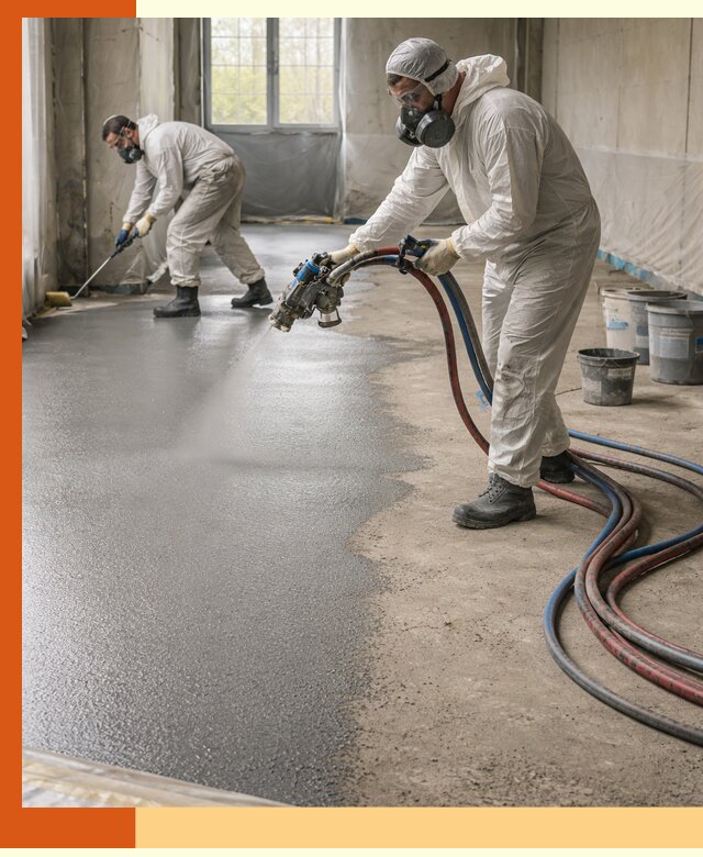 Гидроизоляция полимочевиной полов и конструкций в Нерюнгри