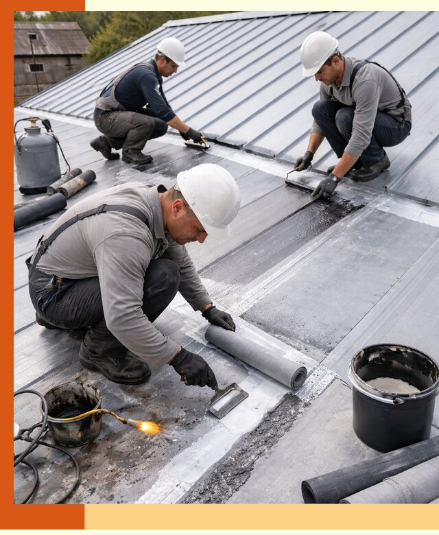 Гидроизоляция металлической кровли с гарантией в Нерюнгри