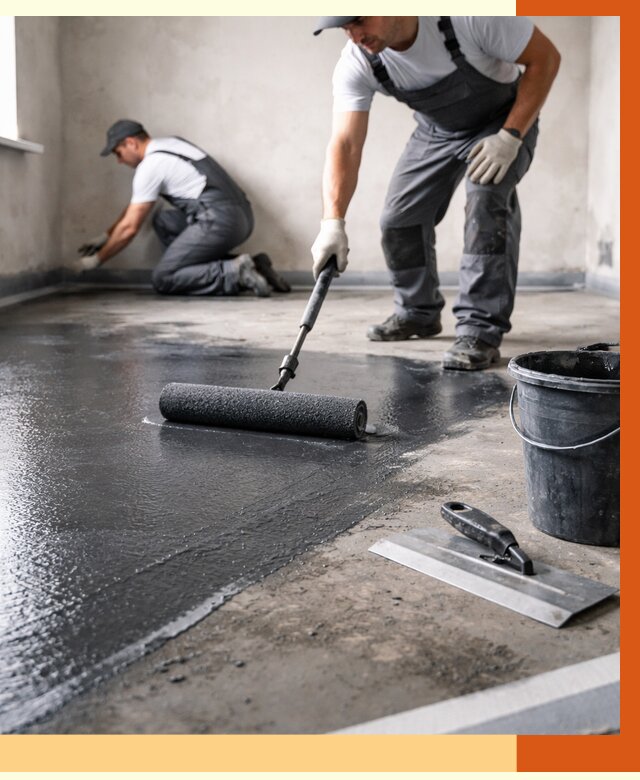 Профессиональная гидроизоляция пола в Нерюнгри от 9231 руб. под ключ | ТепломастерНрю